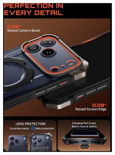 SUPCASE UB Grip Apple iPhone 17 Pro Max Hoesje MagSafe Kickstand Zwart afbeelding 9