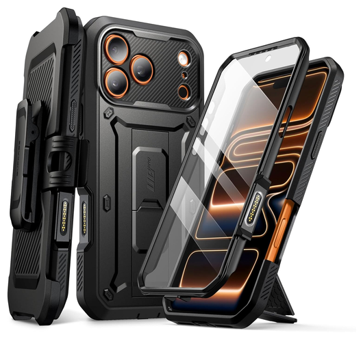 SUPCASE UB Pro Apple iPhone 17 Pro Max Hoesje Full Protect Kickstand Zwart afbeelding 1