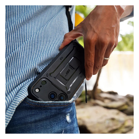 SUPCASE UB Pro Apple iPhone 17 Pro Max Hoesje Full Protect Kickstand Zwart afbeelding 11