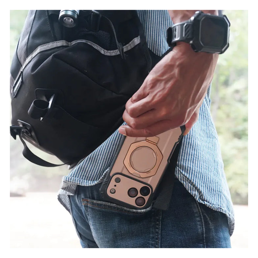 SUPCASE UB Grip Pro Apple iPhone 17 Pro Hoesje Full Protect MagSafe Stand Goud afbeelding 12