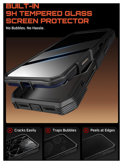 SUPCASE UB Grip Pro Apple iPhone 17 Pro Hoesje Full Protect MagSafe Stand Zwart afbeelding 10