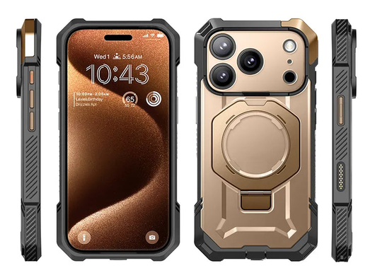 SUPCASE UB Grip Apple iPhone 17 Pro Hoesje MagSafe Kickstand Goud afbeelding 12