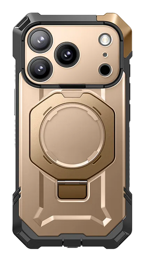 SUPCASE UB Grip Apple iPhone 17 Pro Hoesje MagSafe Kickstand Goud afbeelding 2