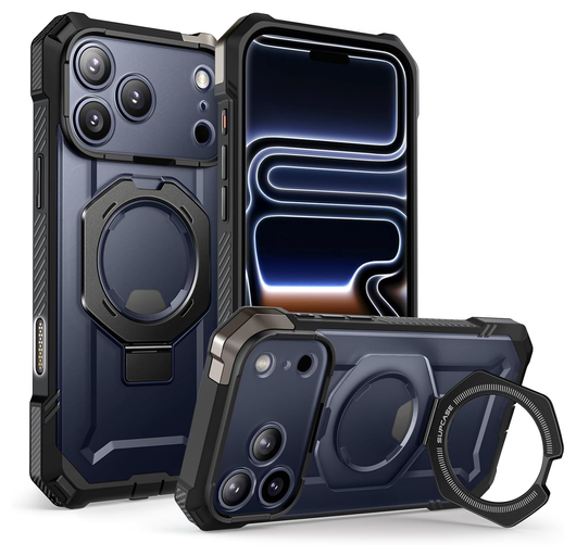 SUPCASE UB Grip Apple iPhone 17 Pro Hoesje MagSafe Kickstand Zwart afbeelding 1