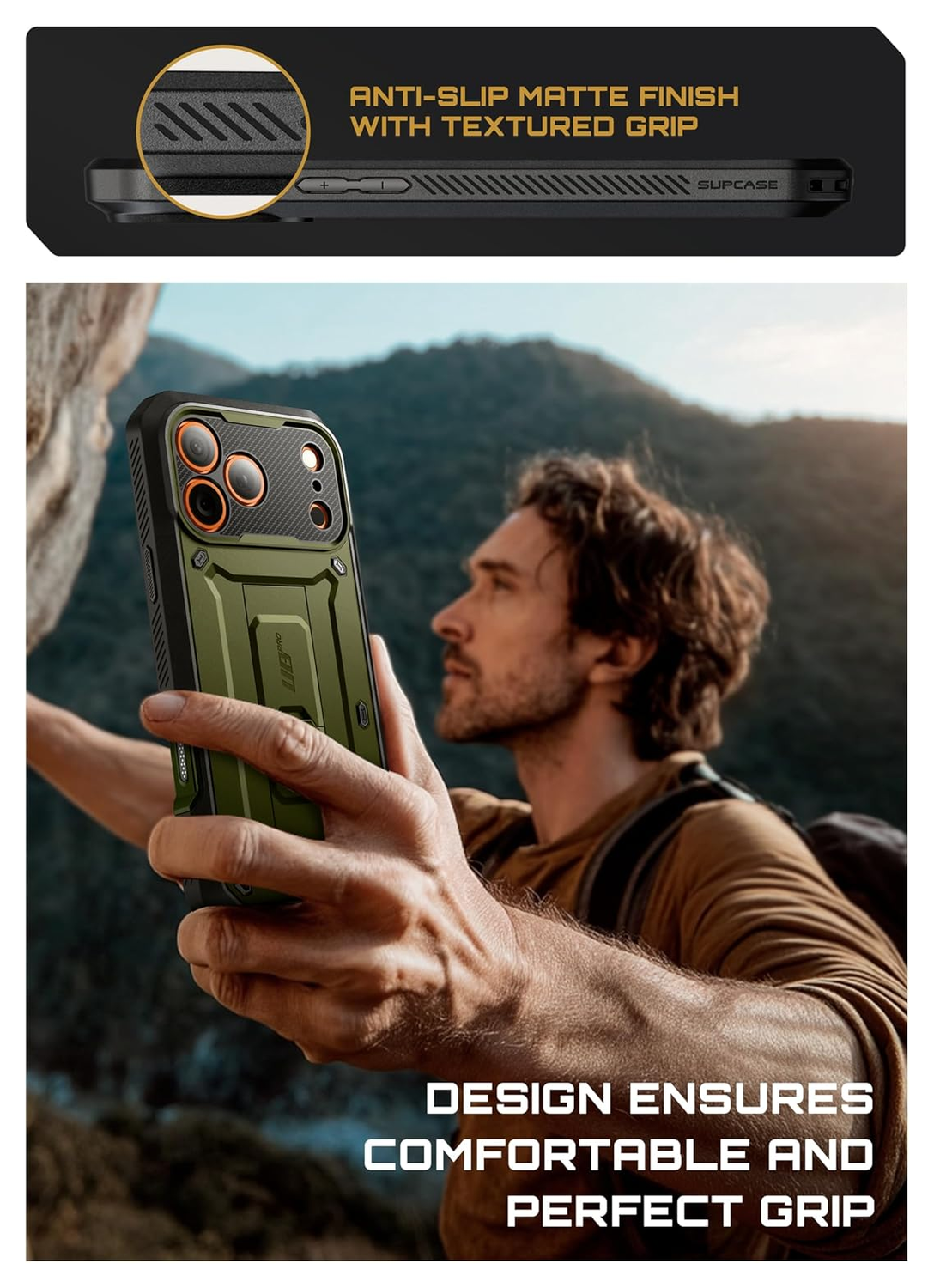 SUPCASE UB Pro Apple iPhone 17 Pro Hoesje Full Protect Kickstand Groen afbeelding 10