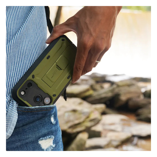 SUPCASE UB Pro Apple iPhone 17 Pro Hoesje Full Protect Kickstand Groen afbeelding 11