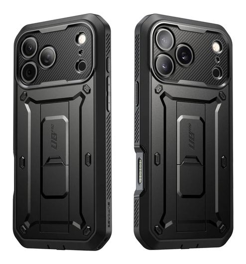 SUPCASE UB Pro Apple iPhone 17 Pro Hoesje Full Protect Kickstand Zwart afbeelding 13