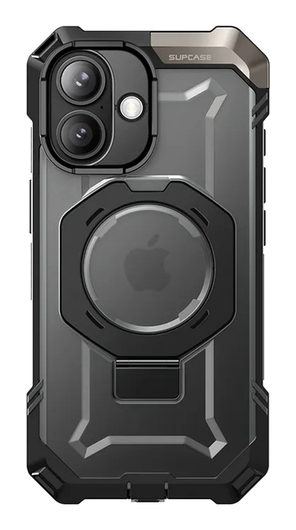 SUPCASE UB Grip Apple iPhone 17 Hoesje MagSafe Kickstand Transparant Zwart afbeelding 2