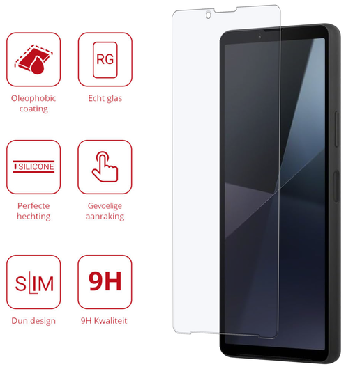 Rosso Sony Xperia 10 VII 9H Tempered Glass Screen Protector afbeelding 2