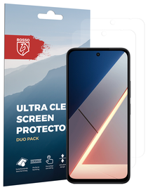 Rosso Xiaomi Poco M7 Screen Protector Case Friendly Folie Duo Pack afbeelding