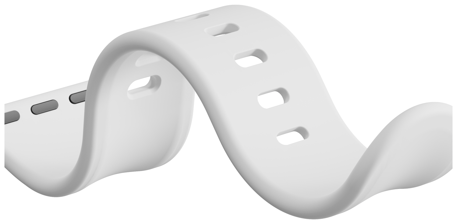 SBG Siliconen - Apple Watch Bandje - 1-11/SE - 38/40/41/42MM - Wit afbeelding 6