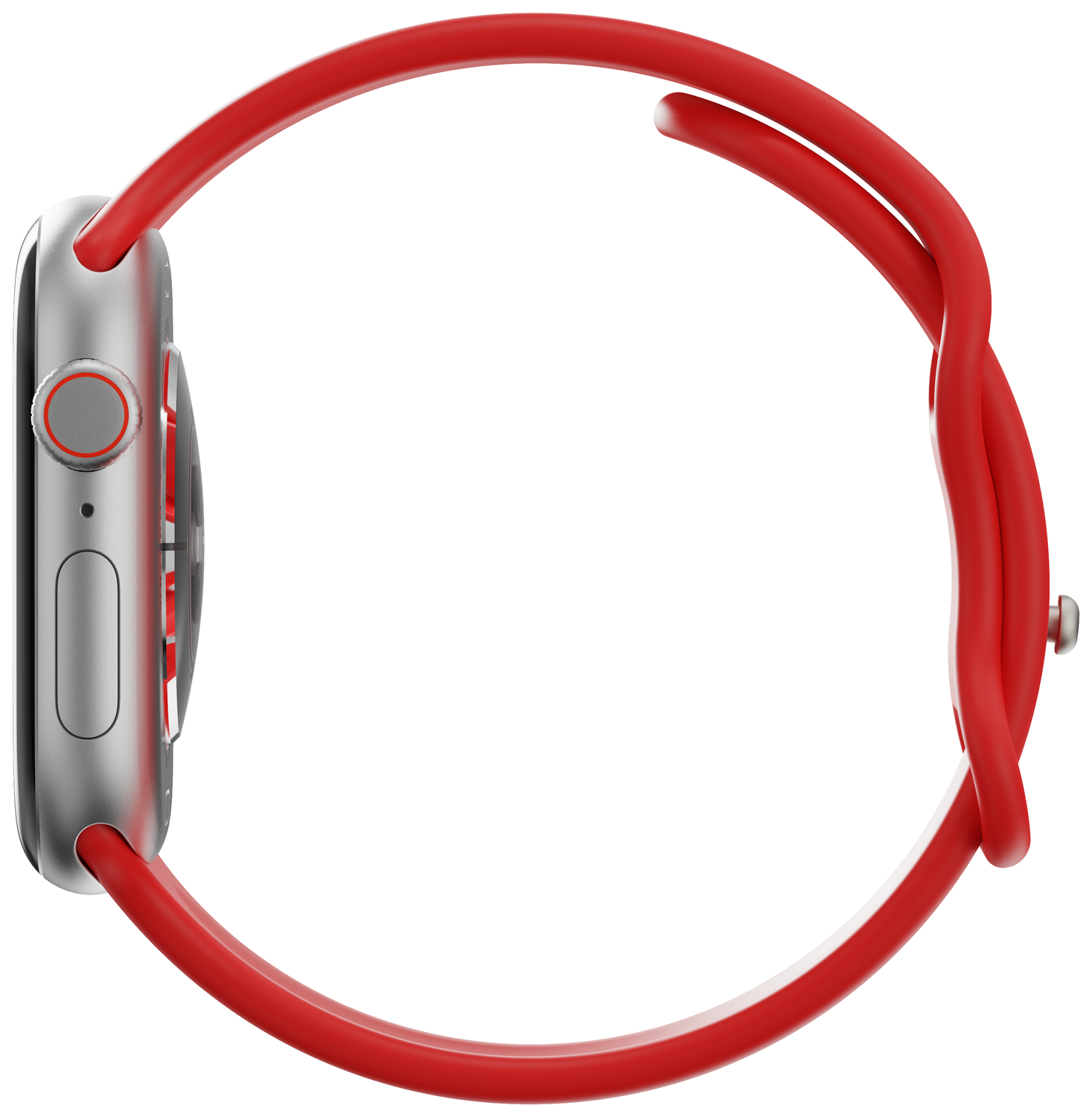 SBG Siliconen - Apple Watch Bandje - 1-11/SE - 38/40/41/42MM - Rood afbeelding 4