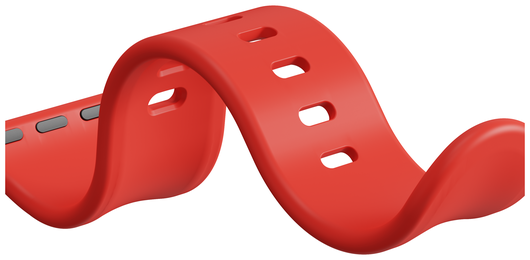SBG Siliconen - Apple Watch Bandje - 1-11/SE - 38/40/41/42MM - Rood afbeelding 6