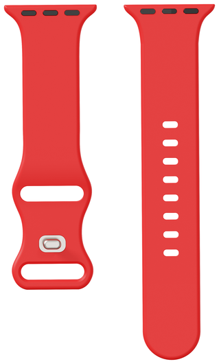 SBG Siliconen - Apple Watch Bandje - 1-11/SE - 38/40/41/42MM - Rood afbeelding 8