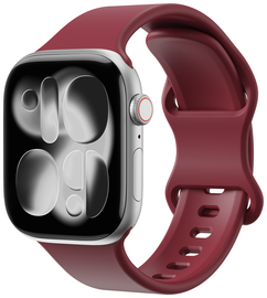 SBG Siliconen - Apple Watch Bandje - 1-11/SE - 38/40/41/42MM - Bordeaux afbeelding