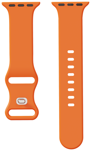SBG Siliconen - Apple Watch Bandje - 1-11/SE - 38/40/41/42MM - Oranje afbeelding 8