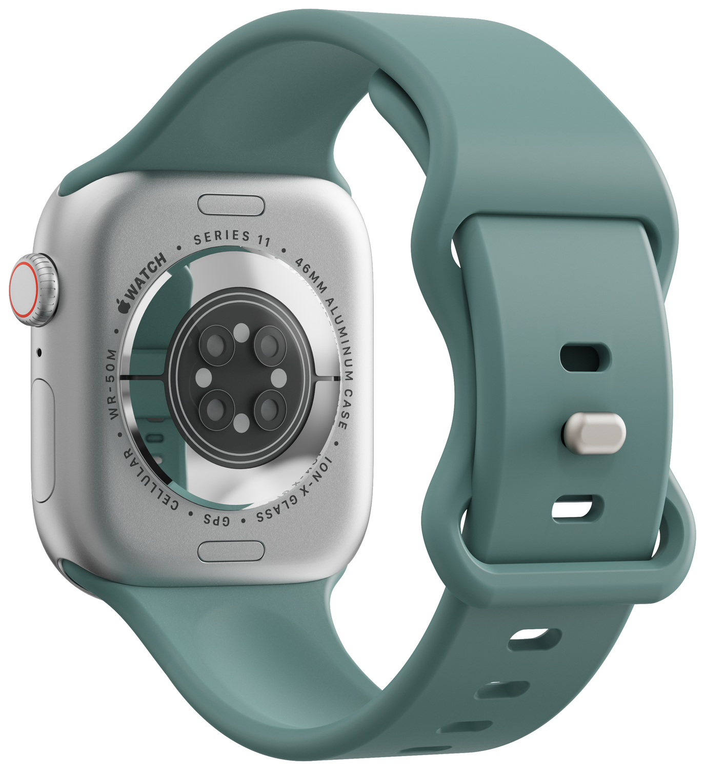 SBG Siliconen - Apple Watch Bandje - 1-11/SE - 38/40/41/42MM - Cactus Groen afbeelding 2