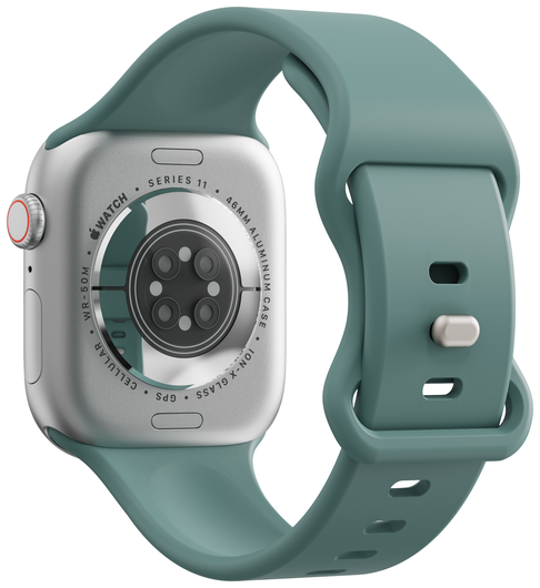SBG Siliconen - Apple Watch Bandje - 1-11/SE - 38/40/41/42MM - Cactus Groen afbeelding 2