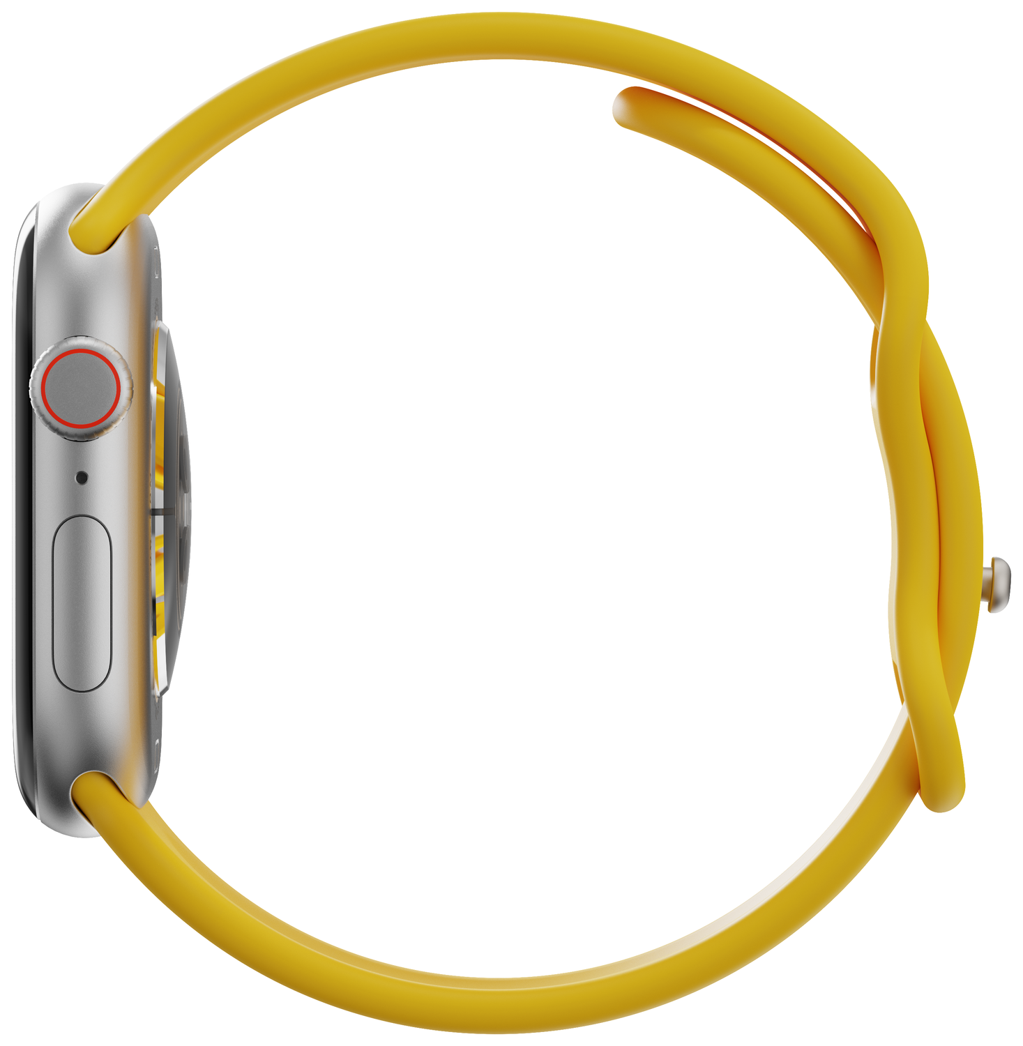 SBG Siliconen - Apple Watch Bandje - 1-11/SE - 38/40/41/42MM - Geel afbeelding 4