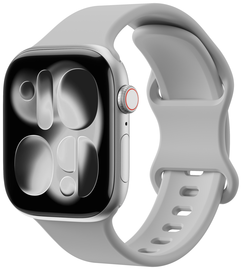 SBG Siliconen - Apple Watch Bandje - 1-11/SE - 38/40/41/42MM - Cloud Grey