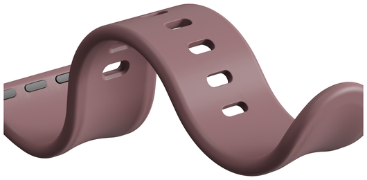 SBG Siliconen - Apple Watch Bandje - 1-11/SE - 38/40/41/42MM - Smoky Purple afbeelding 6