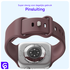 SBG Siliconen - Apple Watch Bandje - 1-11/SE - 38/40/41/42MM - Smoky Purple afbeelding 3