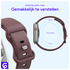 SBG Siliconen - Apple Watch Bandje - 1-11/SE - 38/40/41/42MM - Smoky Purple afbeelding 5