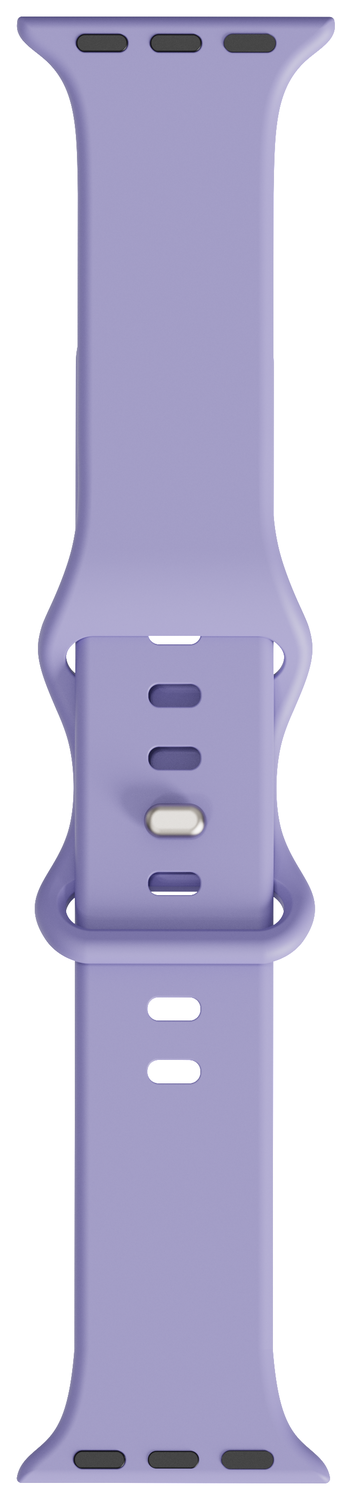 SBG Siliconen - Apple Watch Bandje - 1-11/SE - 38/40/41/42MM - Lavender Grijs afbeelding 13