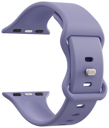 SBG Siliconen - Apple Watch Bandje - 1-11/SE - 38/40/41/42MM - Lavender Grijs afbeelding 9