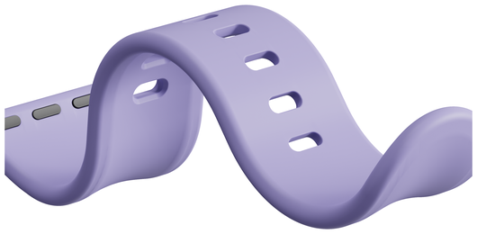 SBG Siliconen - Apple Watch Bandje - 1-11/SE - 38/40/41/42MM - Lavender Grijs afbeelding 12