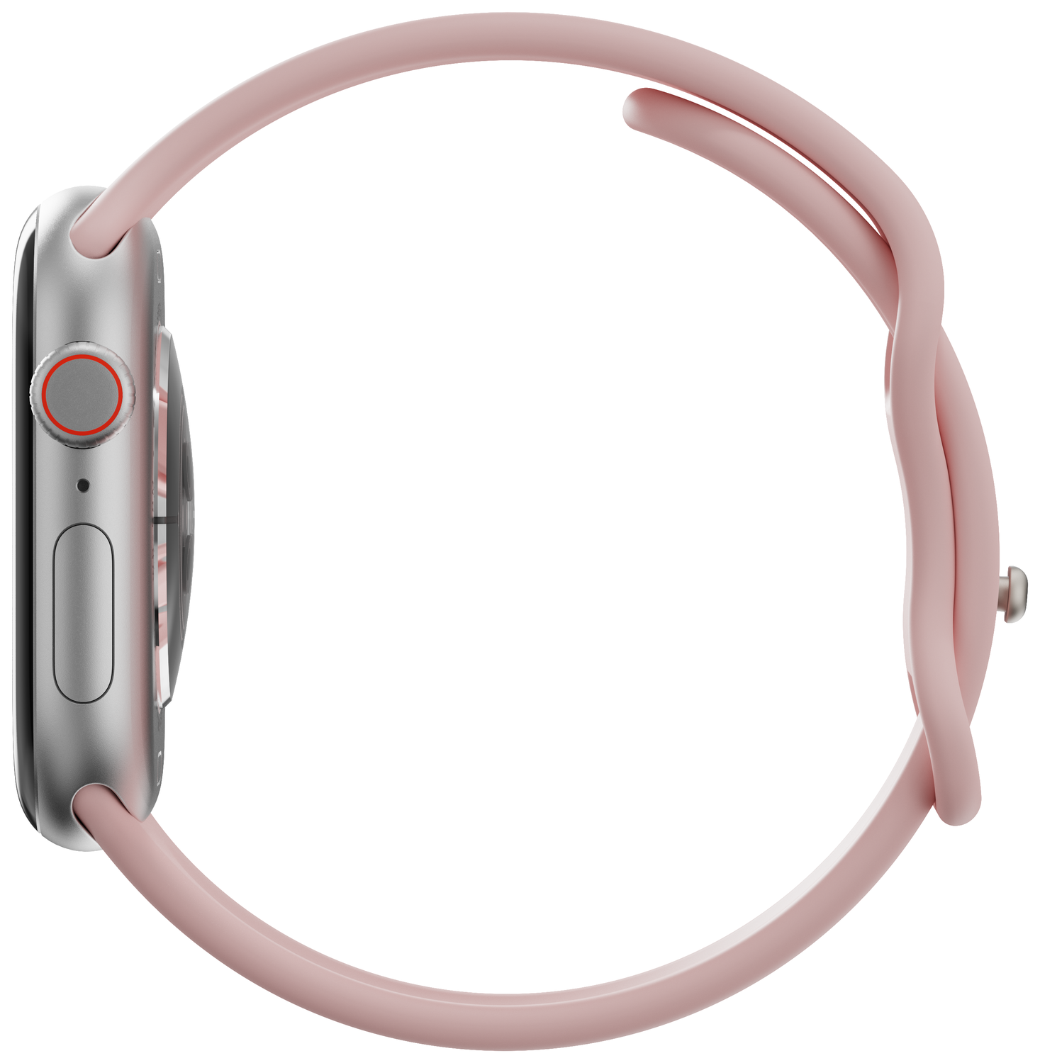 SBG Siliconen - Apple Watch Bandje - 1-11/SE - 38/40/41/42MM - Licht Roze afbeelding 4