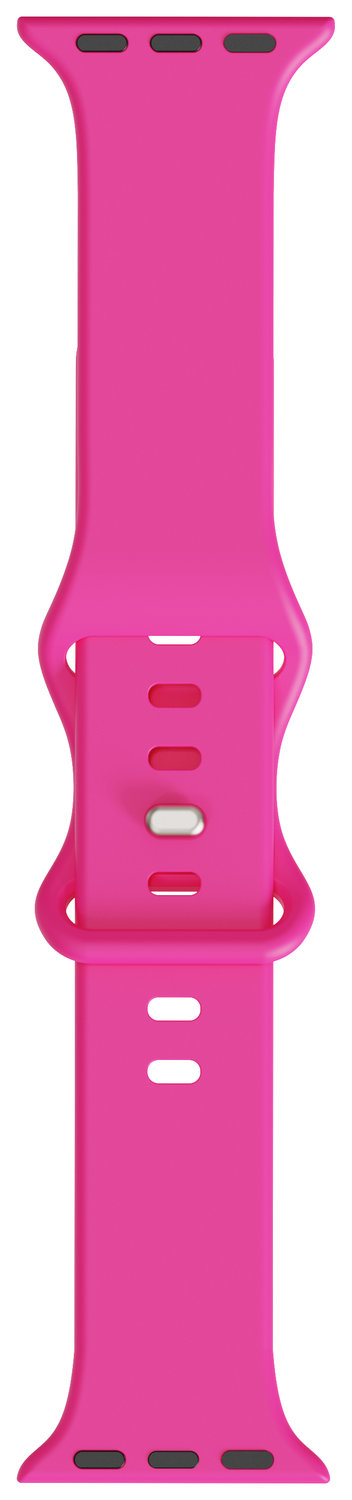 SBG Siliconen - Apple Watch Bandje - 1-11/SE - 38/40/41/42MM - Hot Pink afbeelding 7