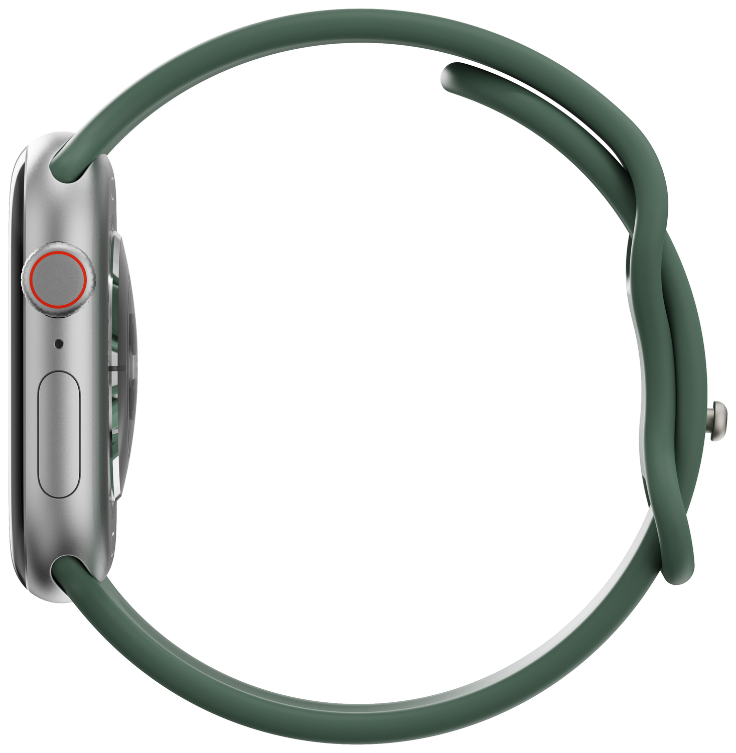 SBG Siliconen - Apple Watch Bandje - 1-11/SE - 38/40/41/42MM - Donker Groen afbeelding 4