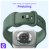 SBG Siliconen - Apple Watch Bandje - 1-11/SE - 38/40/41/42MM - Donker Groen afbeelding 3