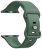 SBG Siliconen - Apple Watch Bandje - 1-11/SE - 38/40/41/42MM - Donker Groen afbeelding 3