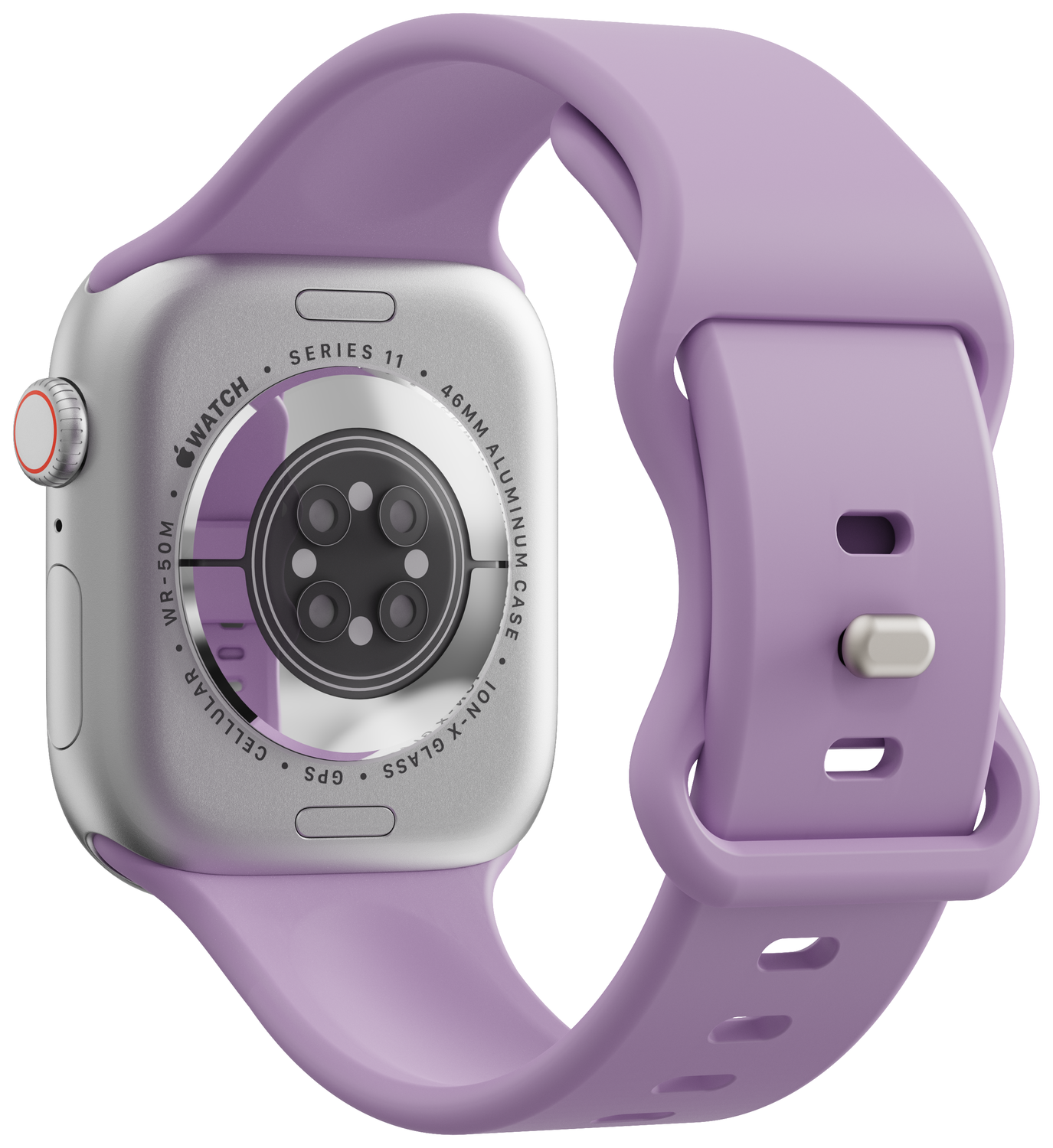 SBG Siliconen - Apple Watch Bandje - 1-11/SE - 38/40/41/42MM - Paars afbeelding 2