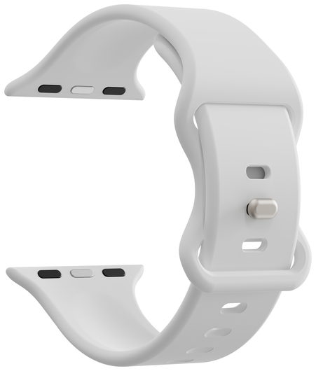 SBG Siliconen Apple Watch Band 1-11/SE/Ultra - 49/46/45/44/42MM - Wit afbeelding 3