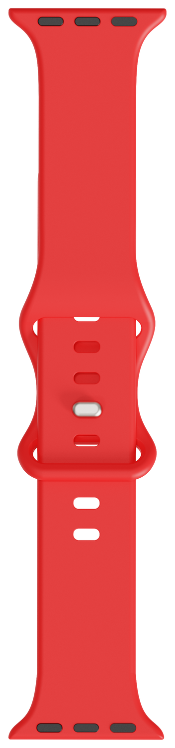 SBG Siliconen Apple Watch Band 1-11/SE/Ultra - 49/46/45/44/42MM - Rood afbeelding 7