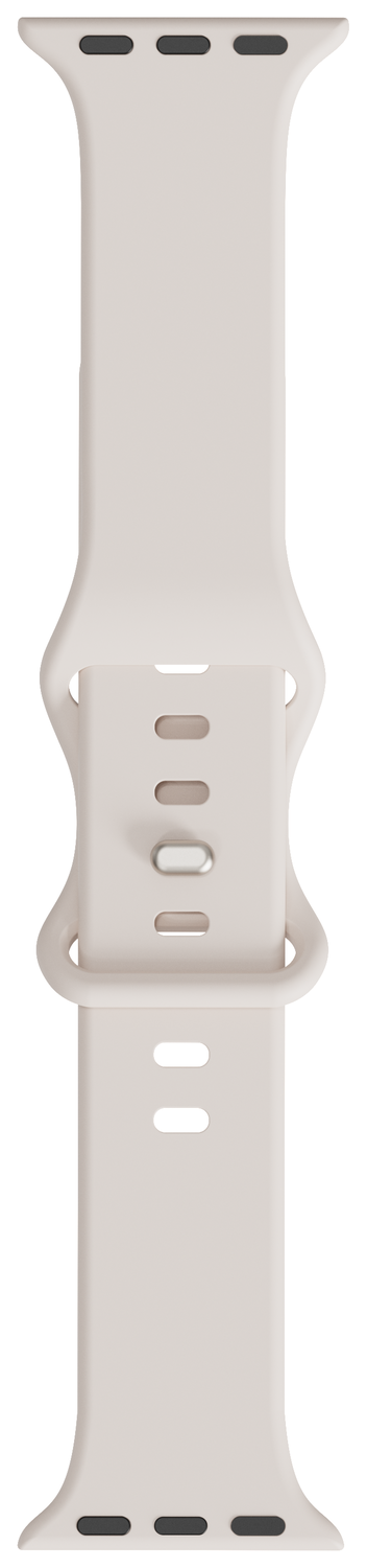 SBG Siliconen Apple Watch Band 1-11/SE/Ultra - 49/46/45/44/42MM - Starlight afbeelding 7