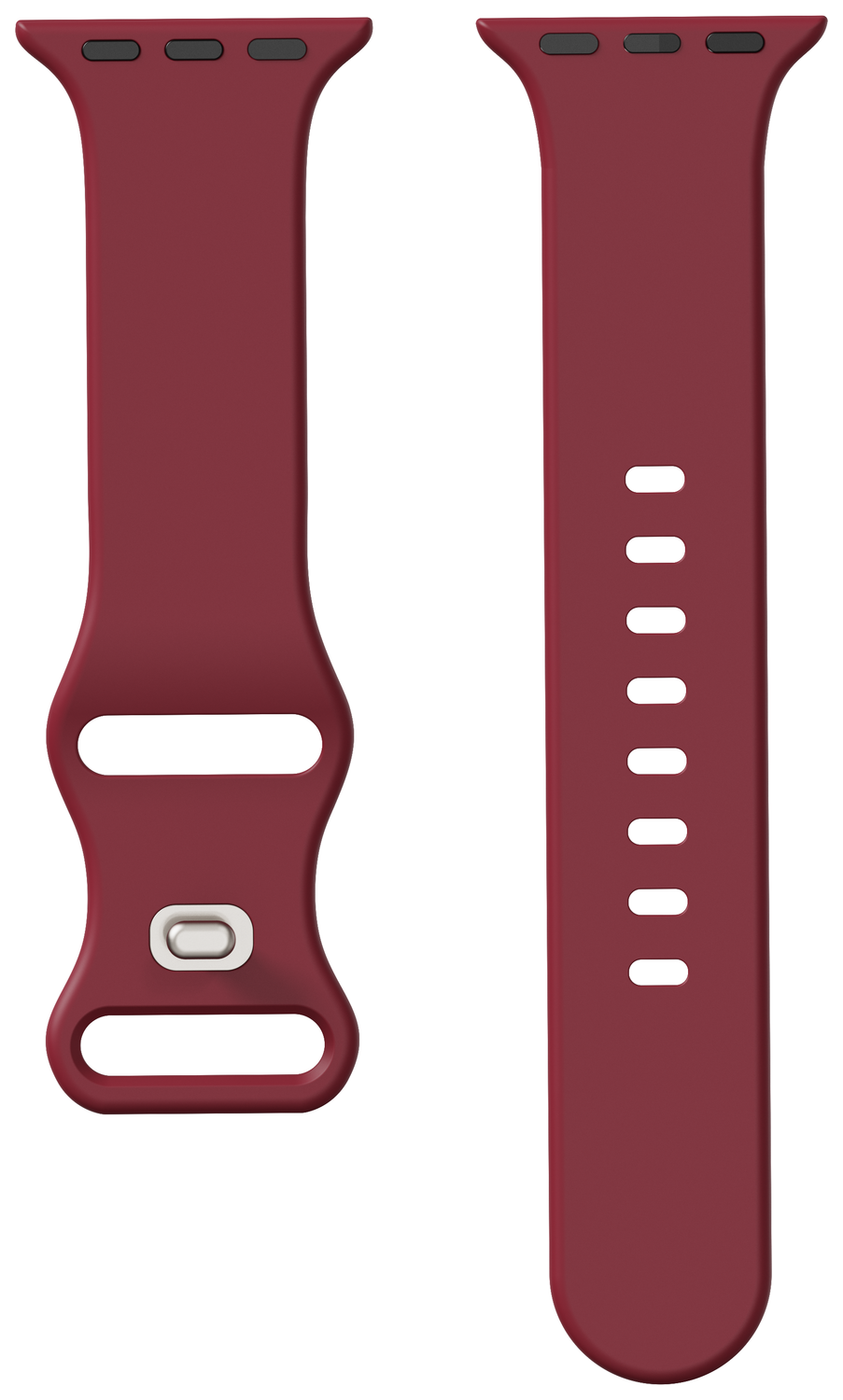 SBG Siliconen Apple Watch Band 1-11/SE/Ultra - 49/46/45/44/42MM - Bordeaux afbeelding 8
