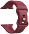 SBG Siliconen Apple Watch Band 1-11/SE/Ultra - 49/46/45/44/42MM - Bordeaux afbeelding 3