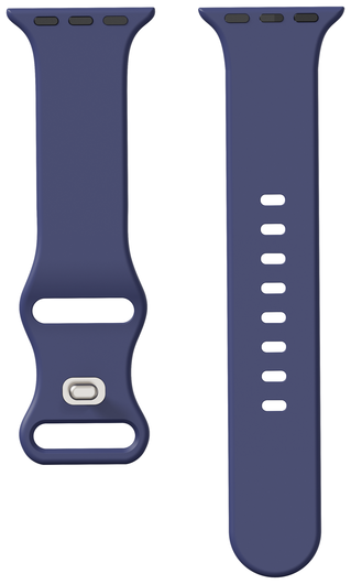 SBG Siliconen Apple Watch Band 1-11/SE/Ultra - 49/46/45/44/42MM - Midnight Blue afbeelding 8