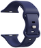 SBG Siliconen Apple Watch Band 1-11/SE/Ultra - 49/46/45/44/42MM - Midnight Blue afbeelding 3