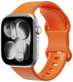 SBG Siliconen Apple Watch Band 1-11/SE/Ultra - 49/46/45/44/42MM - Oranje afbeelding