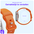 SBG Siliconen Apple Watch Band 1-11/SE/Ultra - 49/46/45/44/42MM - Oranje afbeelding 5