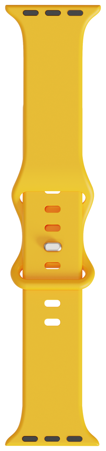 SBG Siliconen Apple Watch Band 1-11/SE/Ultra - 49/46/45/44/42MM - Geel afbeelding 7