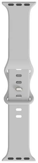 SBG Siliconen Apple Watch Band 1-11/SE/Ultra - 49/46/45/44/42MM - Cloud Grey afbeelding 7