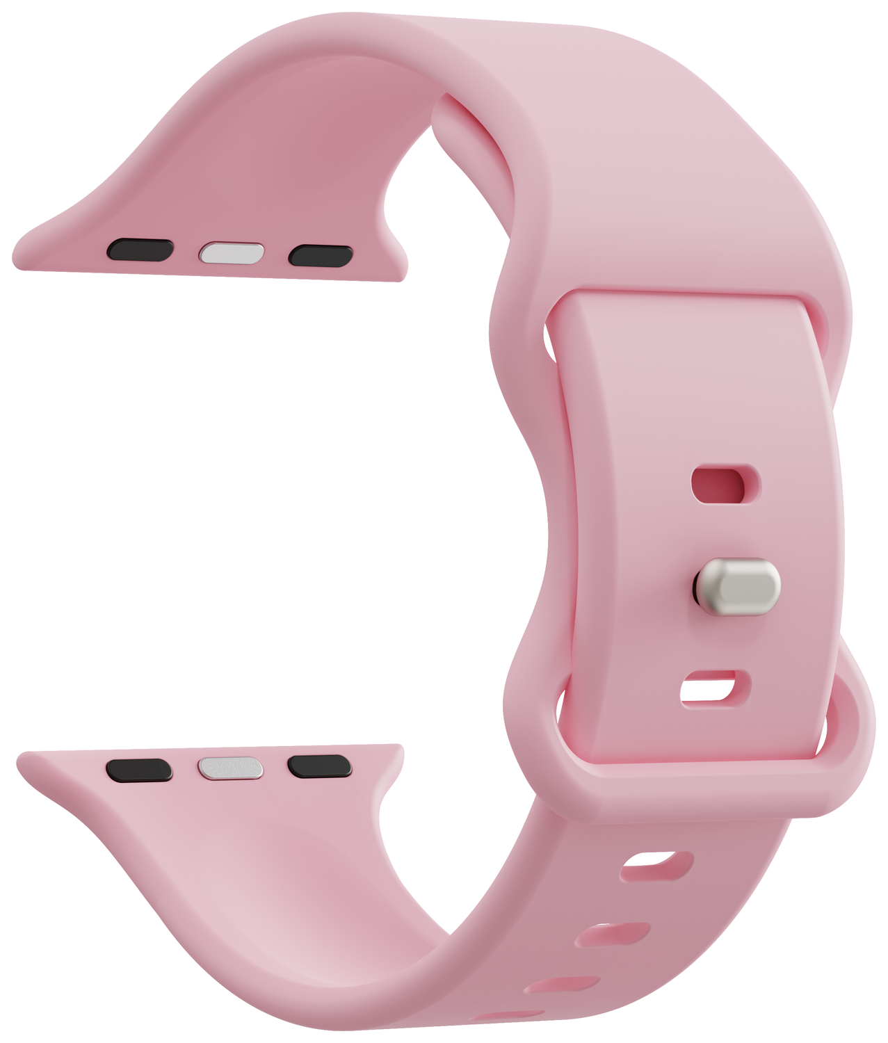 SBG Siliconen Apple Watch Band 1-11/SE/Ultra - 49/46/45/44/42MM - Roze afbeelding 3