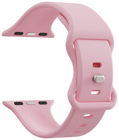 SBG Siliconen Apple Watch Band 1-11/SE/Ultra - 49/46/45/44/42MM - Roze afbeelding 3