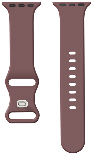 SBG Siliconen Apple Watch Band 1-11/SE/Ultra - 49/46/45/44/42MM - Smoky Purple afbeelding 8